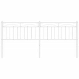 Berkfield Metal Headboard White 200 Cm - thumbnail 3
