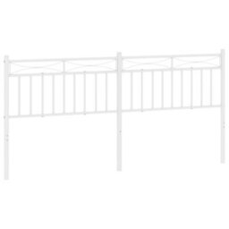 Berkfield Metal Headboard White 200 Cm - thumbnail 2