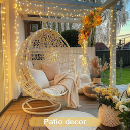 2 Pack 33Ft 100 Led Solar String Lights, Waterproof 8 Modes, Warm White For Outdoor Patio Garden Decor - thumbnail 3