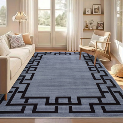 Aspire Homeware Luxury Large Rug, Non-Slip Plush Living Room Bedroom Area Carpet, Cosy Floor Rug Nico (L)230 X (W)160Cm
