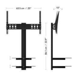 "Avf All-In-One Tilt & Turn Tv Wall Mount With Av Shelving For Tvs Up 37- 60""" - thumbnail 3