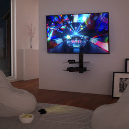 "Avf All-In-One Tilt & Turn Tv Wall Mount With Av Shelving For Tvs Up 37- 60""" - thumbnail 4