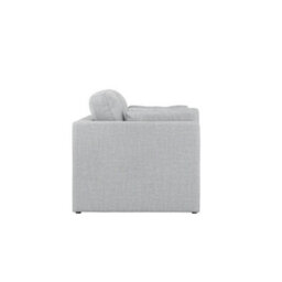LPD Newport Light Grey 2 Seater Sofa - Linen-Blend Upholstery With Scatter Cushions - thumbnail 3