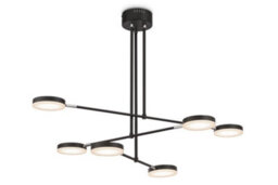 Luminosa Lighting Luminosa Modern Fad Integrated Led Black Pendant Ceiling Light