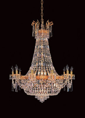 Luminosa Lighting Luminosa Berlin Strass Empire Gold 14 Light Grand Chandelier
