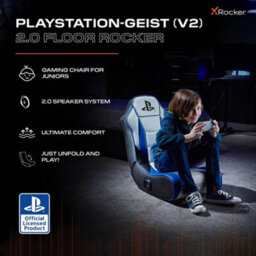 X Rocker Officially Licensed Playstation™ Geist 2.0 Audio Gaming Chair For Kids - White - thumbnail 2