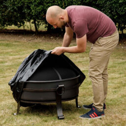 Dellonda Fire Pit, Heater Pvc Cover, Water Resistant, Heavy Duty Drawstrings - thumbnail 5