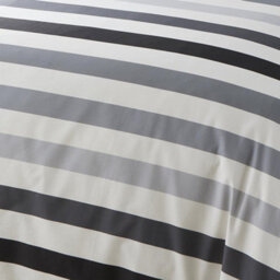Bedlam Beckett Stripe Grey Easy Care Duvet Cover Set - thumbnail 3