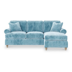 Alfie Lagoon Right Hand Chaise Sofa For Living Room - Fully Assembled By Roseland Furniture - thumbnail 1