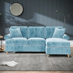 Alfie Lagoon Right Hand Chaise Sofa For Living Room - Fully Assembled By Roseland Furniture - thumbnail 2