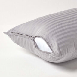 Homescapes Grey Continental Pillowcase Egptian Cotton 330 Tc, 40 X 80Cm - thumbnail 3