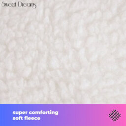 Sweet Dreams Luxury Fleece  Electric Blanket Single Size, Machine Washable Underblanket, Digital Control, Overheat Protection - thumbnail 3