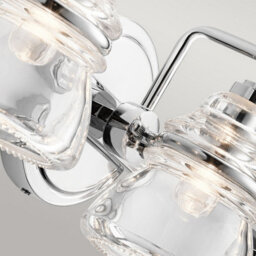 Luminosa Lighting Luminosa Kichler Talland Bathroom Wall Lamp Polished Chrome, Ip44 - thumbnail 3
