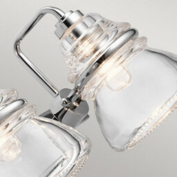 Luminosa Lighting Luminosa Kichler Talland Bathroom Wall Lamp Polished Chrome, Ip44 - thumbnail 4