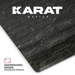 Floordirekt Stone Design Glass Magnetic Memo Board Home Office High Gloss Black 20 X 60 Cm - thumbnail 5