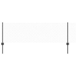 Berkfield Fence Posts 5 Pcs U-Channel Grey 60 Cm Steel - thumbnail 2