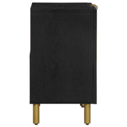Berkfield Bathroom Sink Cabinet Black 62X33X58 Cm Engineered Wood - thumbnail 4