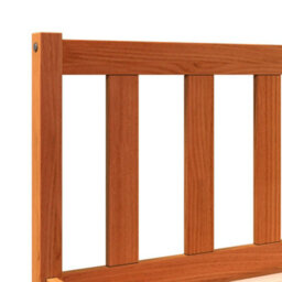 Berkfield Bed Frame Without Mattress Wax Brown 150X200 Cm King Size Solid Wood Pine - thumbnail 7