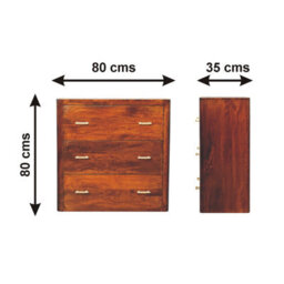 Artisan Furniture Solid Wood Luca Chest Of Drawers - thumbnail 9