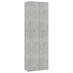 Berkfield Office Cabinet Concrete Grey 60X32X190 Cm Engineered Wood - thumbnail 2