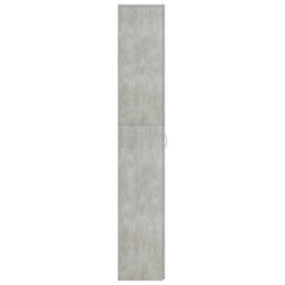 Berkfield Office Cabinet Concrete Grey 60X32X190 Cm Engineered Wood - thumbnail 7
