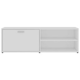 Berkfield Tv Cabinet White 120X34X37 Cm Engineered Wood - thumbnail 7