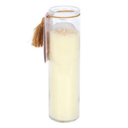 Aphrodite Goddess Tube Candle With Rose Quartz Crystals - thumbnail 3