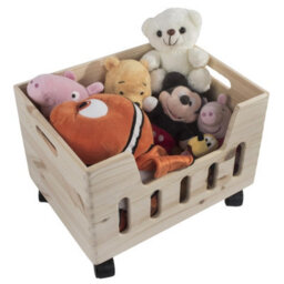 Woodeedoo 2 Tier Wooden Storage Box Set With Wheels Open Crates For Kitchen Bedroom Wardrobe Storage 39 X 30 X 52 Cm - thumbnail 6