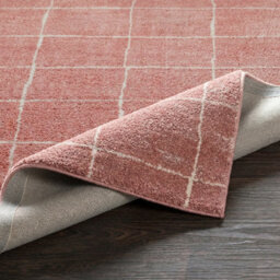 Livabliss Fossay Shaggy-Washable Pink Ivory Modern High Pile Living Bedroom Rug 200 X 275 Cm Easy Care, Non Shedding - thumbnail 4
