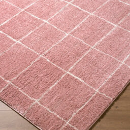 Livabliss Fossay Shaggy-Washable Pink Ivory Modern High Pile Living Bedroom Rug 200 X 275 Cm Easy Care, Non Shedding - thumbnail 6