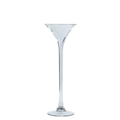 Apollo Cocktail Clear Glass Vase