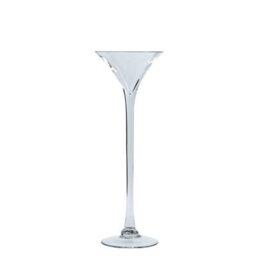 Apollo Cocktail Clear Glass Vase