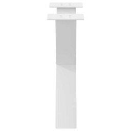 Berkfield Modern Coffee Table Legs X-Shaped 2 Pcs White 60X(42-43) Cm Steel - thumbnail 6