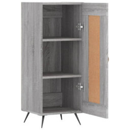 Berkfield Modern Sideboard Grey Sonoma 34.5X34X90 Cm Engineered Wood - thumbnail 6