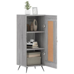 Berkfield Modern Sideboard Grey Sonoma 34.5X34X90 Cm Engineered Wood - thumbnail 4
