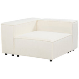 Beliani Modular Corner Sofa 4 Seater Ardal Boucle White Left Hand - thumbnail 8