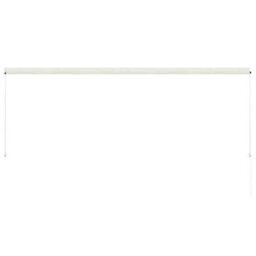 Walplus Retractable Awning Garden Sun Shade Canopy Gazebo For Back Door, Porch, Patio 350X150 Cm Cream - thumbnail 5