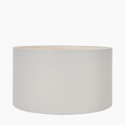 Pacific Lifestyle 40Cm White Drum Table Lamp Shade Ivory Poly Cotton Cylinder Floor Lampshade - thumbnail 2