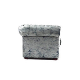 Chesterfield Low Back Club Armchair Marble Real Velvet Fabric In Classic Style - thumbnail 9