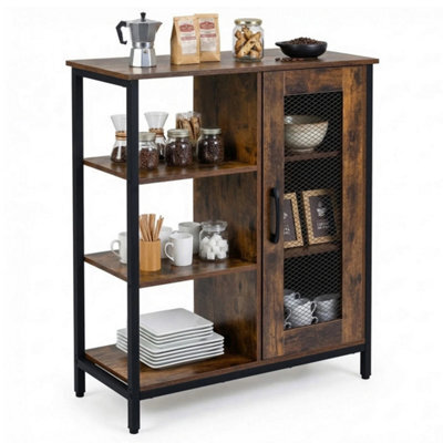 Coffee Bar Cabinet Adjustable Internal Shelves - image 1
