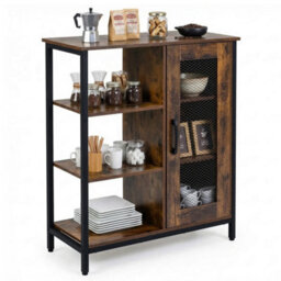 Coffee Bar Cabinet Adjustable Internal Shelves - thumbnail 1