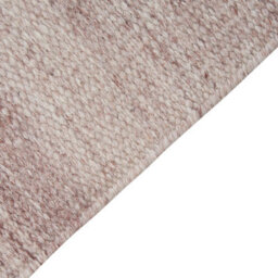 Beliani Light Red Recycled Pet Indoor/outdoor Area Rug 80 X 150 Cm With Fringe - thumbnail 4
