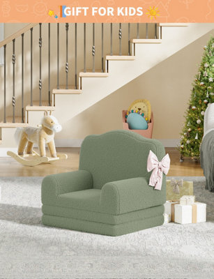 Convertible Kids Sofa Chair A Cozy And Fun Spot For Your Child Kids Play Sofa Green - image 1