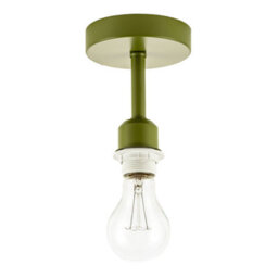 Happy Homewares Traditional Olive Green Ceiling Light Fitting To Hold Lamp Shades - thumbnail 2