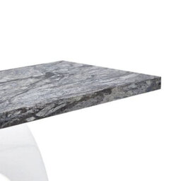 Furniture in Fashion Halo High Gloss Console Table In White And Melange Marble Effect - thumbnail 6