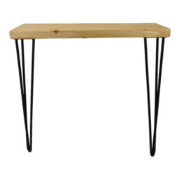 Moderix Rustic Console Table 145mm Hairpin 860mm Height Light Oak Length Of 60Cm - thumbnail 4