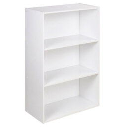 Urbn-Living Urbnliving 90Cm Height Wide 3 Tier Book Shelf Deep Bookcase Storage Cabinet Display Colour White Dining Living Room - thumbnail 1