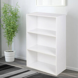 Urbn-Living Urbnliving 90Cm Height Wide 3 Tier Book Shelf Deep Bookcase Storage Cabinet Display Colour White Dining Living Room - thumbnail 2