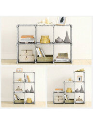 Songmics 9-Cube Drawer Organiser, Storage Unit With 9 Storage Boxes, Closet Organiser, Bookcase, 83.5 X 30 X 79.5 Cm - thumbnail 5
