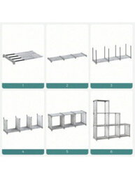 Songmics 9-Cube Drawer Organiser, Storage Unit With 9 Storage Boxes, Closet Organiser, Bookcase, 83.5 X 30 X 79.5 Cm - thumbnail 6